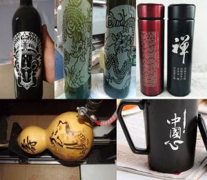 庆阳镇原县酒瓶葫芦工艺品激光雕刻机